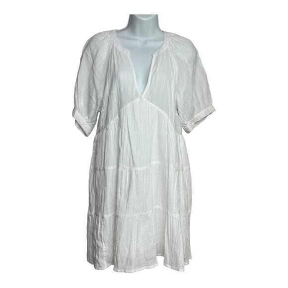 Universal‎ Thread Puff Elbow Sleeve Tiered Dress medium - Picture 1 of 8